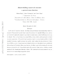 Almost-Killing Conserved Currents: a General Mass Function
