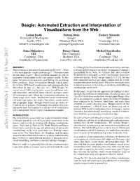 Beagle: Automated Extraction and Interpretation of Visualizations From