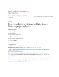 Cenh3 Evolution in Diploids and Polyploids of Three Angiosperm Genera Rick E