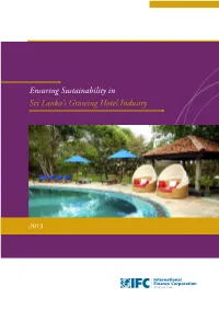Ensuring Sustainability in Sri Lanka's Growing Hotel Industry