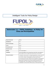 Intelligent Tools for Policy Design