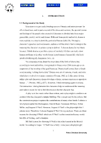1 1. INTRODUCTION 1.1 Background of the Study