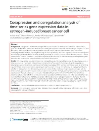 Coexpression and Coregulation Analysis of Time-Series Gene