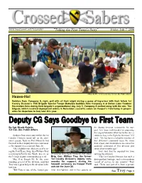 Deputy CG Says Goodbye to First Team by Sgt