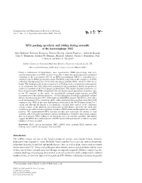 RNA Packing Specificity and Folding During Assembly of The