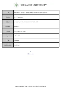 Accumulation of Inositol by Hibernating Adults of Coccinellid and Chrysomelid Beetles