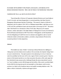 Economic Development Strategies and Macro- and Micro-Level Human Resource Policies: the Case of India's "Outsourcing" Industry