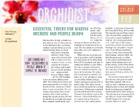 Essential Tricks for Making Orchids and People Bloom