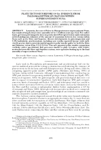 PLATE TECTONICS BEFORE 2.0 Ga: EVIDENCE from PALEOMAGNETISM of CRATONS WITHIN SUPERCONTINENT NUNA ROSS N