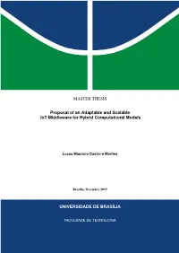 Proposal of an Adaptable and Scalable Iot Middleware for Hybrid Computational Models