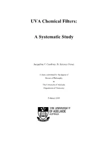 UVA Chemical Filters