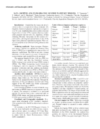 Data Archives and Standards for Japanese Planetary Missions
