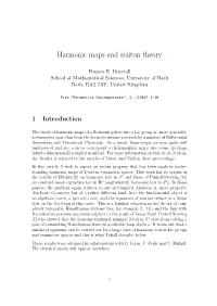 Harmonic Maps and Soliton Theory
