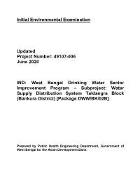 Initial Environmental Examination Updated Project Number: 49107