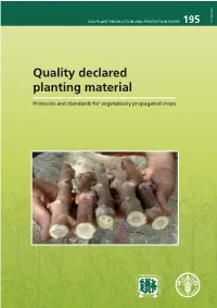 Quality Declared Planting Material