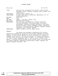 Reproductions Supplied by EDRS Are the Best That Can Be Made from the Original Document