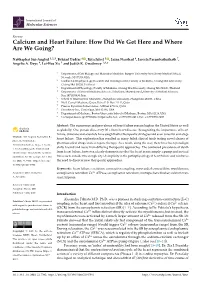 Calcium and Heart Failure: How Did We Get Here and Where Are We Going?