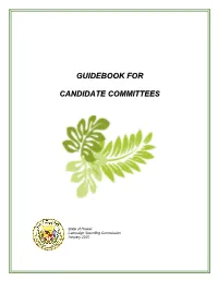 Guidebook for Candidate Committees.”