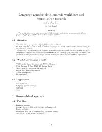 Language-Agnostic Data Analysis Workflows and Reproducible Research