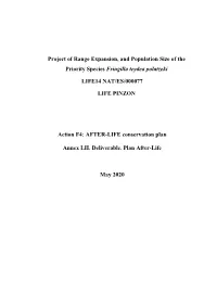 Project of Range Expansion, and Population Size of the Priority Species Fringilla Teydea Polatzeki LIFE14 NAT/ES/000077 LIFE