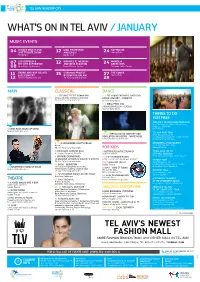 What's on in Tel Aviv / January