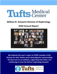 William B. Schwartz Division of Nephrology 2020 Annual Report