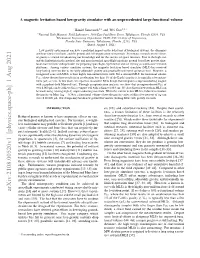 A Magnetic Levitation Based Low-Gravity Simulator with An