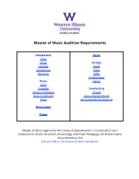 Audition Requirements