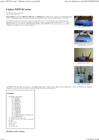 Linksys WRT54G Series - Wikipedia, the Free Encyclopedia