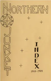 Northern Junket, Index