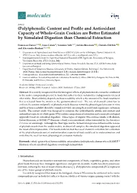 Phenolic Content and Profile and Antioxidant