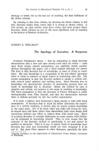 The Apology of Socrates: a Response