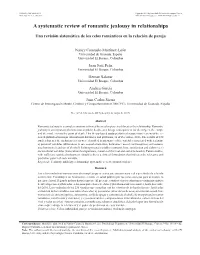 A Systematic Review of Romantic Jealousy in Relationships