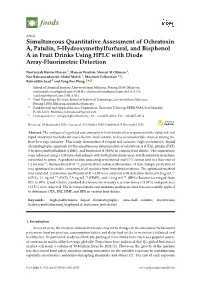 Simultaneous Quantitative Assessment of Ochratoxin A