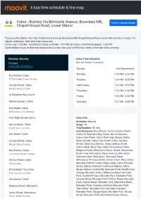 6 Bus Time Schedule & Line Route