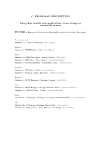 C. PROPOSAL DESCRIPTION Integrable Models and Applications