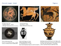 Classical Images – Greek Pegasus