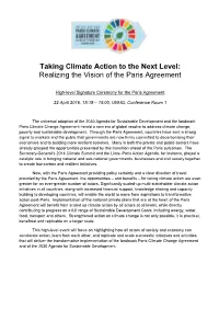 High Level Event on Implementation – Download