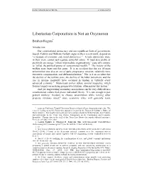 Libertarian Corporatism Is Not an Oxymoron