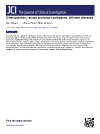 Related Protozoan Pathogens, Different Diseases