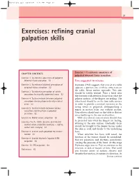 Exercises: Refining Cranial Palpation Skills