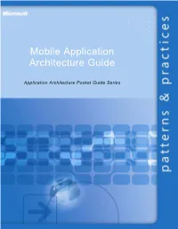 Mobile Application Architecture Guide