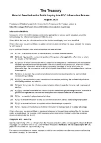 Treasury Report T2012/1959: Cabinet Paper Proposing Terms of Reference for the Review of the Earthquake Commission Act 1993