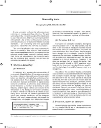 Normality Tests
