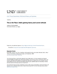 Utah's Gaming History and Current Attitude