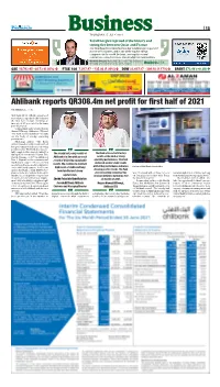 Ahlibank Reports QR308.4M Net Profit for First Half of 2021