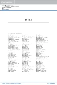 Cambridge University Press 978-0-521-89888-1 — Shakespeare Survey Edited by Peter Holland Index More Information