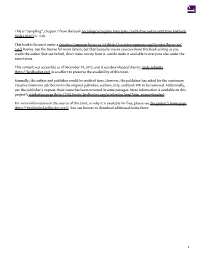 Chapter 7 "Sampling"