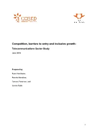 Competition, Barriers to Entry and Inclusive Growth