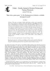 Fafnir – Nordic Journal of Science Fiction and Fantasy Research Journal.Finfar.Org